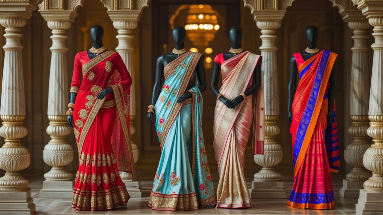 Rajputi saree style